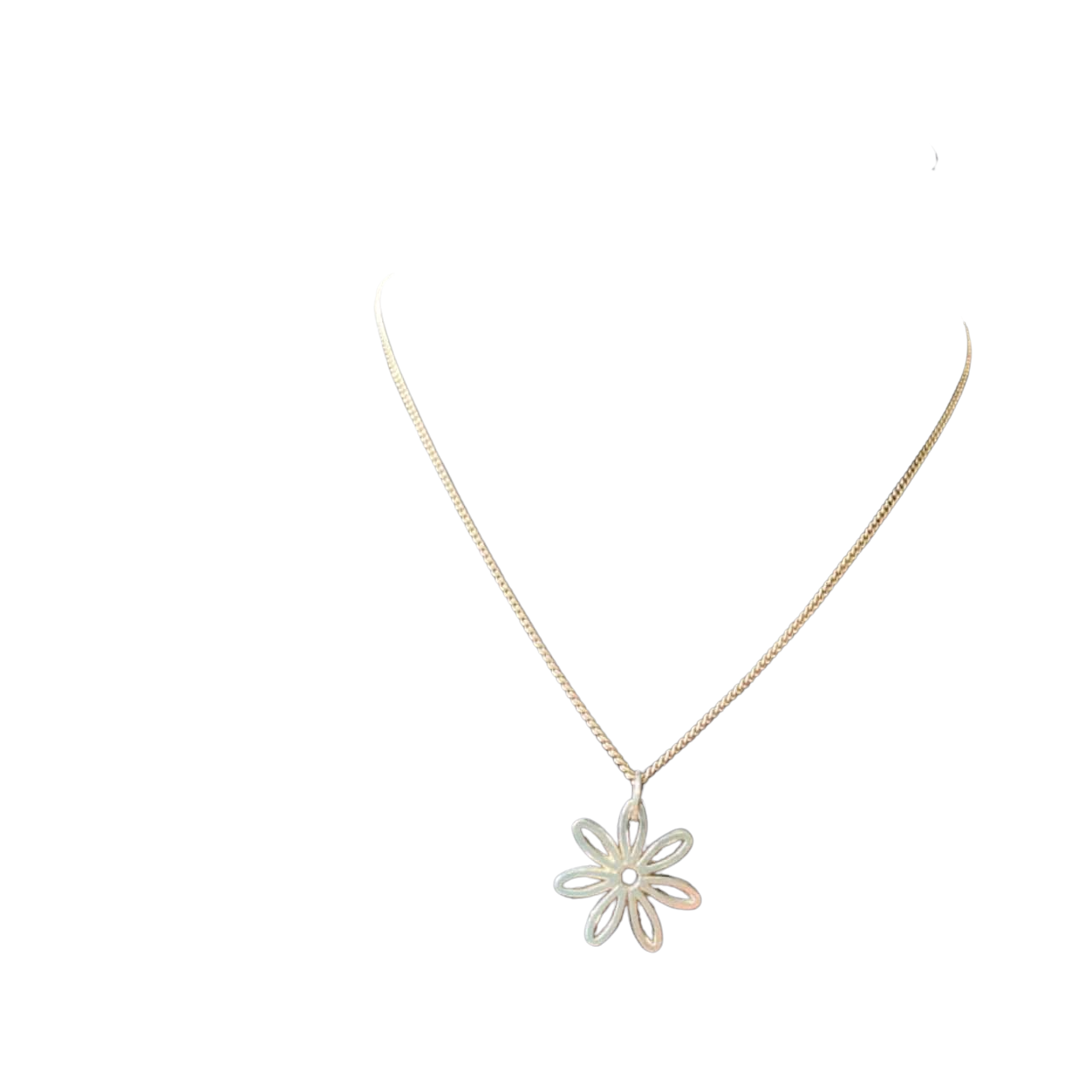 Silver 925 Italy Flower Necklace