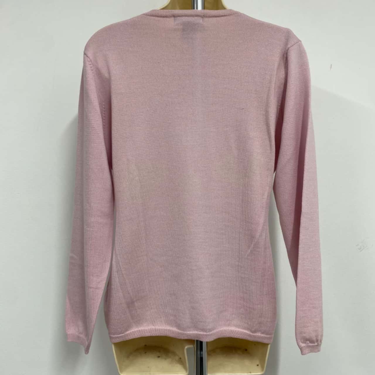 David Jones Womens Size L Pink Merino Wool Cardigan (s)