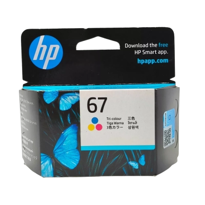 New/Old Stock Genuine HP 67 Tri-Colour Ink Cartridge Expired 2024  (jk1)