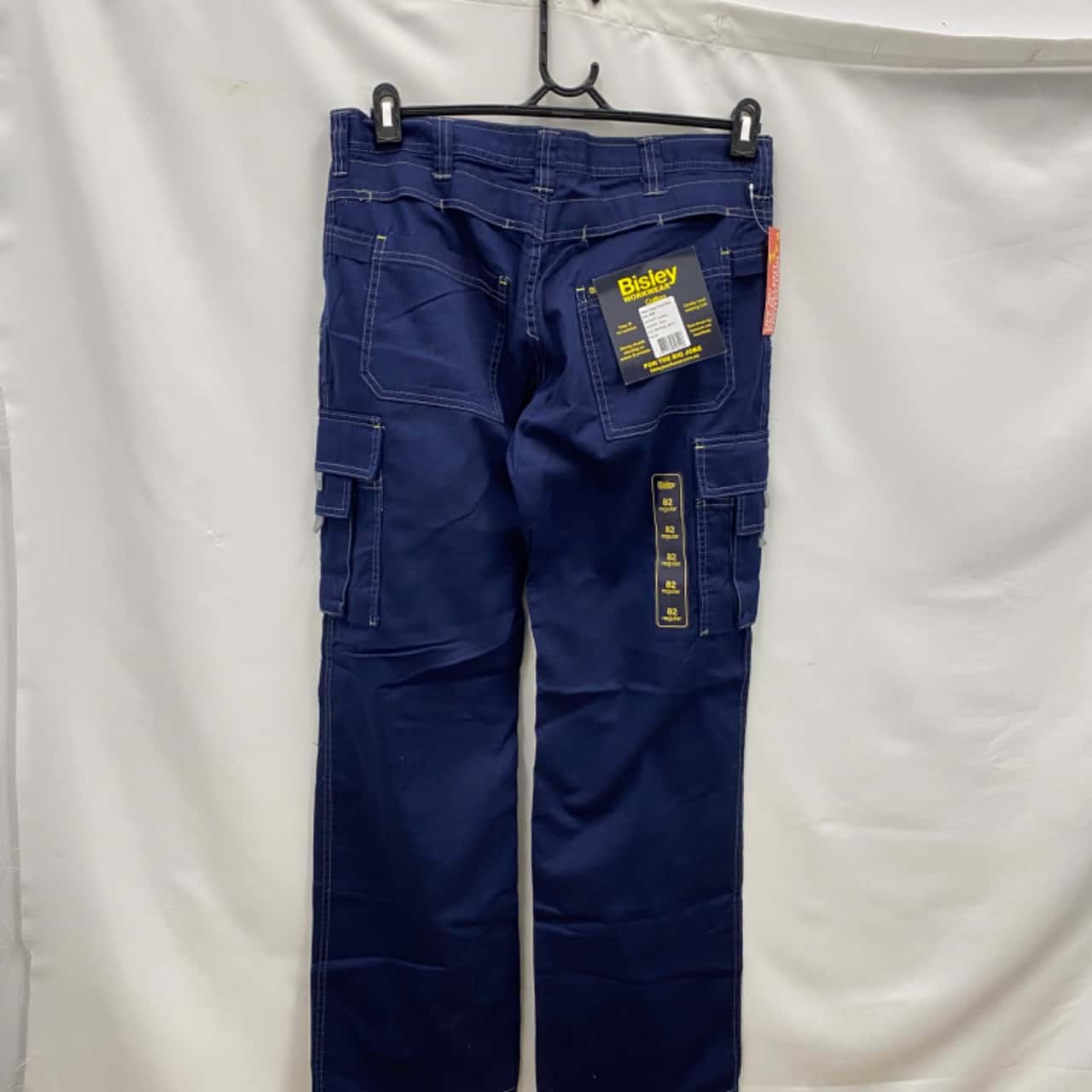 Mens Bisley cargo navy work pants Size32(s)