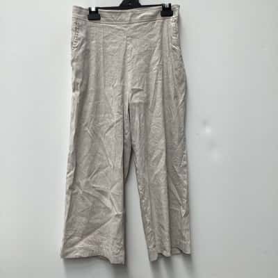 Witchery Womens Long Pants Cream Size 10