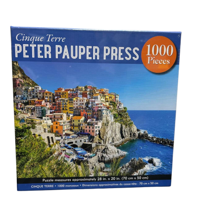 New With Tags Cinque Terre Peter Pauper Press 1000 Pieces Jigsaw Puzzle