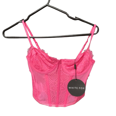 White Fox Womens  Feel The Passion Bustier Size XS Hot Pink  