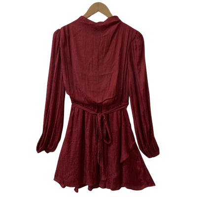 Pilgrim Womens  Size 12 Long Sleeve Dress Red 