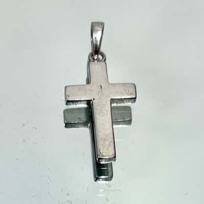 925 Silver Cross Pendant- small