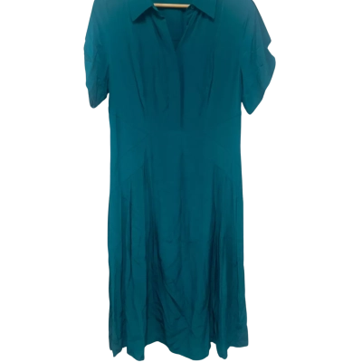 David Lawrence Womens  Size 12 Midi Dress Blue 