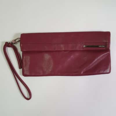 Oroton Women's Leather Clutch Burgundy