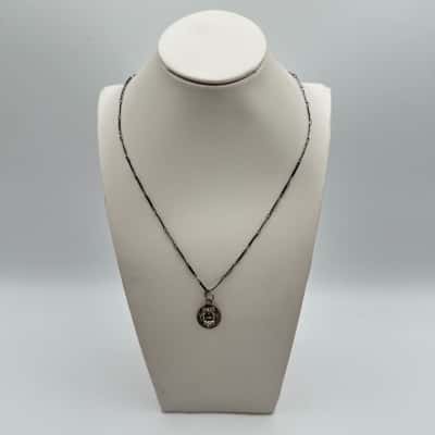 Ornate Silver Necklace Stamped 800