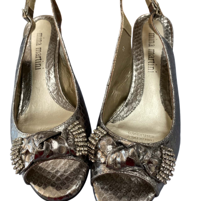  Mina Martini  Size 36 Silver 