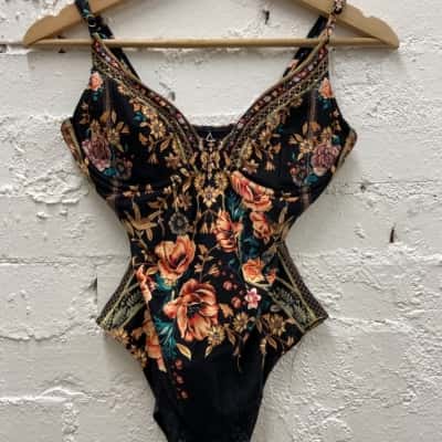 Camilla Size 10 Onepiece Bathers Floral /Multicoloured RRP $369.00