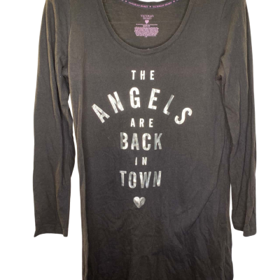 Victoria's Secret Womens  Shirt Size L Black  