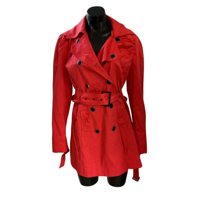 Portmans Womens  Size 12 Trenchcoat Coral 