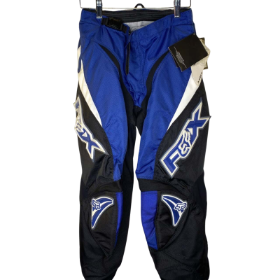  Fox 180 Motocross Men’s Dirt Bike Pants Size 28 Black  / Blue / White 