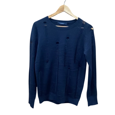 Decjuba Black Freida Ladder Stitch Knit Size S