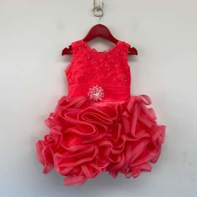 Burhani Pink Embellished Dress Size 12 