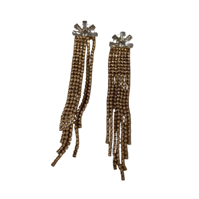 Unbranded Women's Blings Earrings Copper Colour