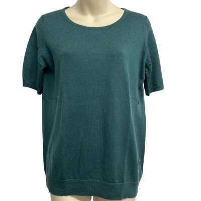 Uniqlo Womens Size XL Green Wool Knit Shirt