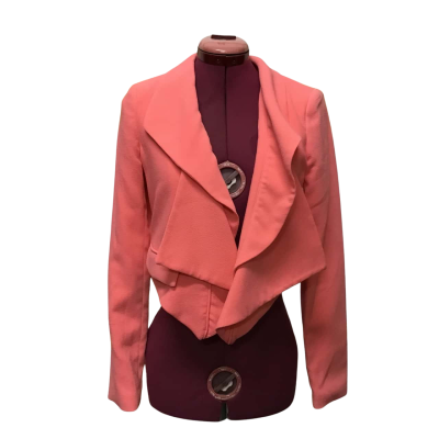 Sheike Waterfall Collared Crop Open Style Jacket