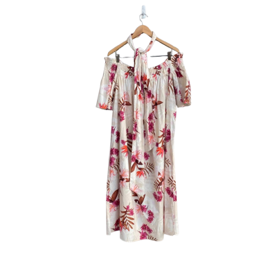 Witchery Womens Size 14 Floral Off-Shoulder Dress  