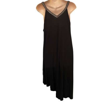 Metalicus Womens  Size L Midi Dress / Sleeveless Dress  Black  