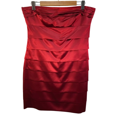 BNWT Review Womens Size 14 Mini Dress Red 