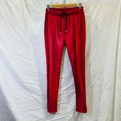 RAW by RAW Size 1 Leather Pants Red 