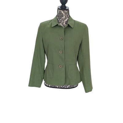 Capture Womens  Size 12 Blazer Green 