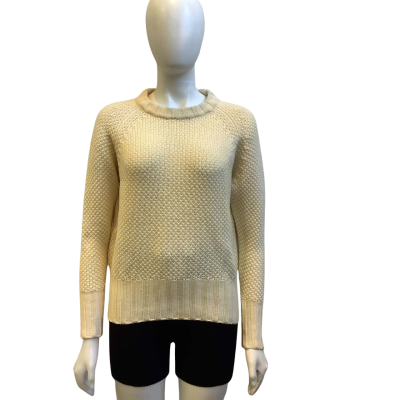 Jac+Jack Womens Size M Merino Wool Jumper Cream