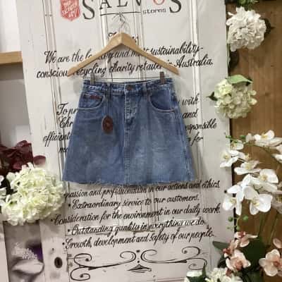  RINGERS WESTERN BRAND! NWOT EST. 2012, VENICE WOMENS DENIM SKIRT! LIGHT WASH BLUE COLOUR! AUSTRALIA! Womens  Size 10 Denim Skirt / Mini Skirt Blue 