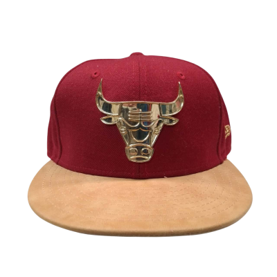 New Era 59FIFTY NBA Chicago Bulls Maroon & Gold Snapback Cap