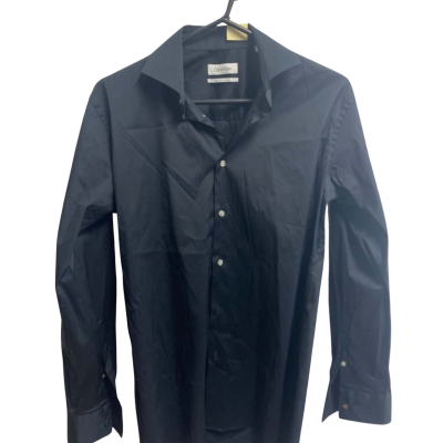 Calvin Klein Mens  Size 39 Business Shirt Black  