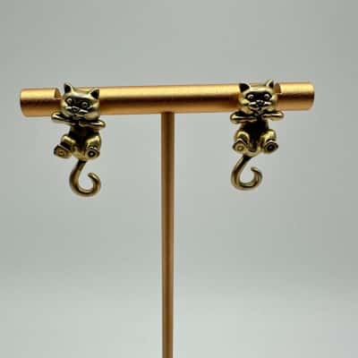 Cute SP AVON Dangling Cat Earrings 