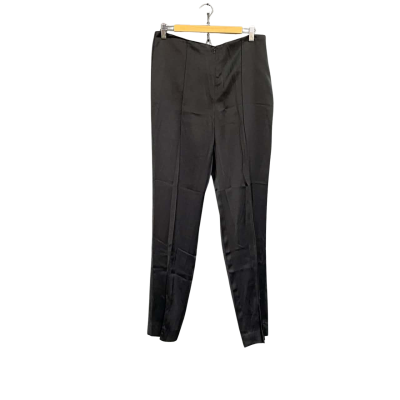 Vintage Carla Zampatti Black satin slim pant Women's size 10