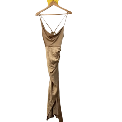 Significant Other Womens  Size 6 Maxi Dress Champagne 