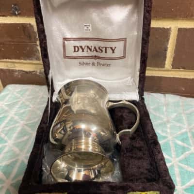 Vintage Silver & Pewter Tankard