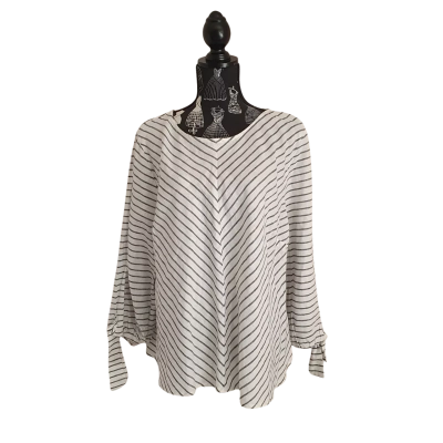W. Lane Womens  Size 18 3/4 Sleeve Top Striped BNWT