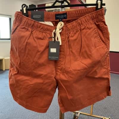 Reserve Mens  Size 32 Tailored Shorts Orange / Red 