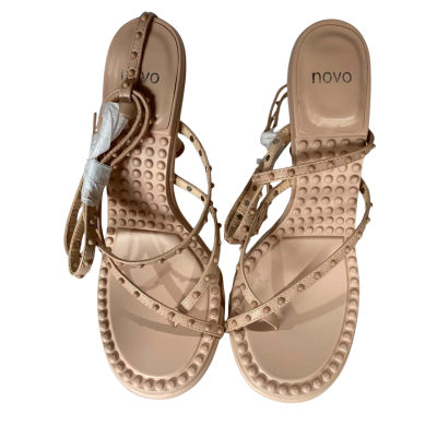Women's NOVO Strappy Heels  Size 9 "Zarita" Nude 