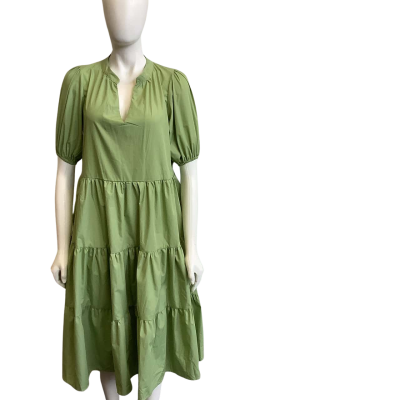 BNWT White Closet Women's Size 12 Short Sleeve Midi Dress  Green 