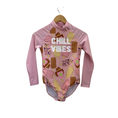 Streets Kids  Size 12 Swimwear Pink  /  Icecream Pattern