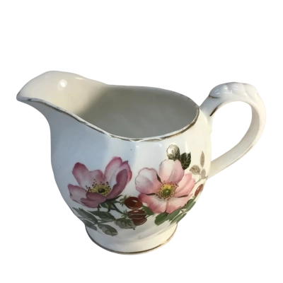 Vintage Clarice Cliff Floral Milk Jug Small chip in base 