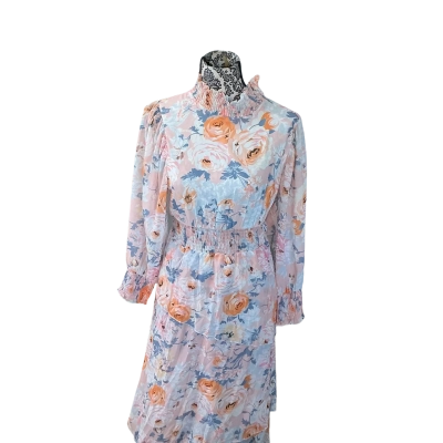  Womens  Size 12 Floral Dress / Long Sleeve Dress / Maxi Dress Floral 