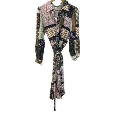 BNWT Elmlifestyle Size 12 Patchwork Print Patchwork Dress RRP $159.95