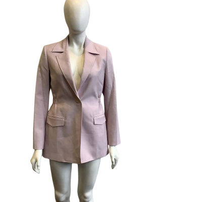 BNWT Saba Women's Size 8 Celeste Wool Cinched Jacket Orchid