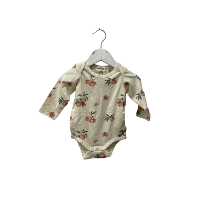 Wilson & Frenchy Kids  Size 00 Onesie Cream / Green / Orange 