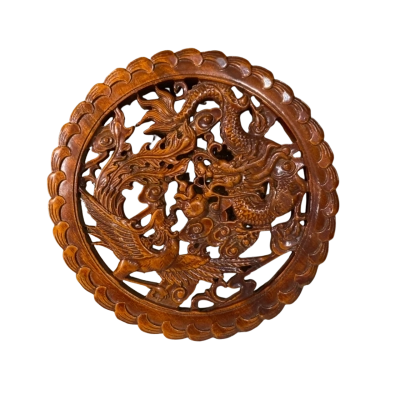 Wooden Dragon Wall Art