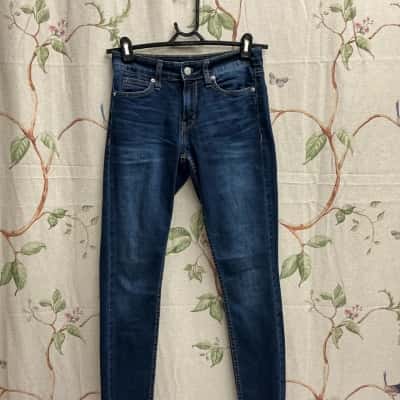 Calvin Klein Jeans Womens  Size S Mid Rise Jeans Navy Blue 