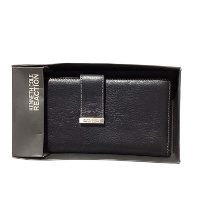 Kenneth Cole Reaction Womens Purse Black  Genuine Leather 19 x 10 cm     SHWP