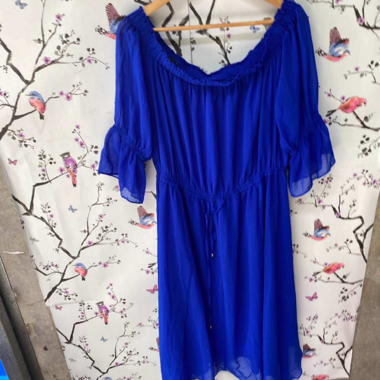 City Chic Women's Plus Classic Wrap Style Dress Blue Size 22W