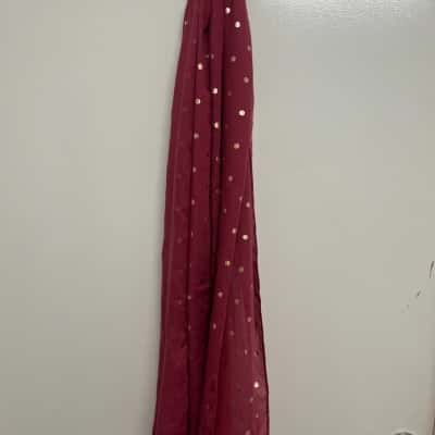  Women's One Size Scarf - Red / Dots
